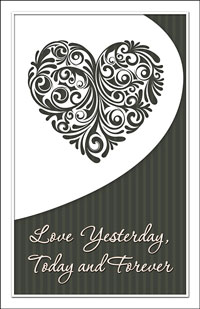 Wedding Program Cover Template 6F - Graphic 1